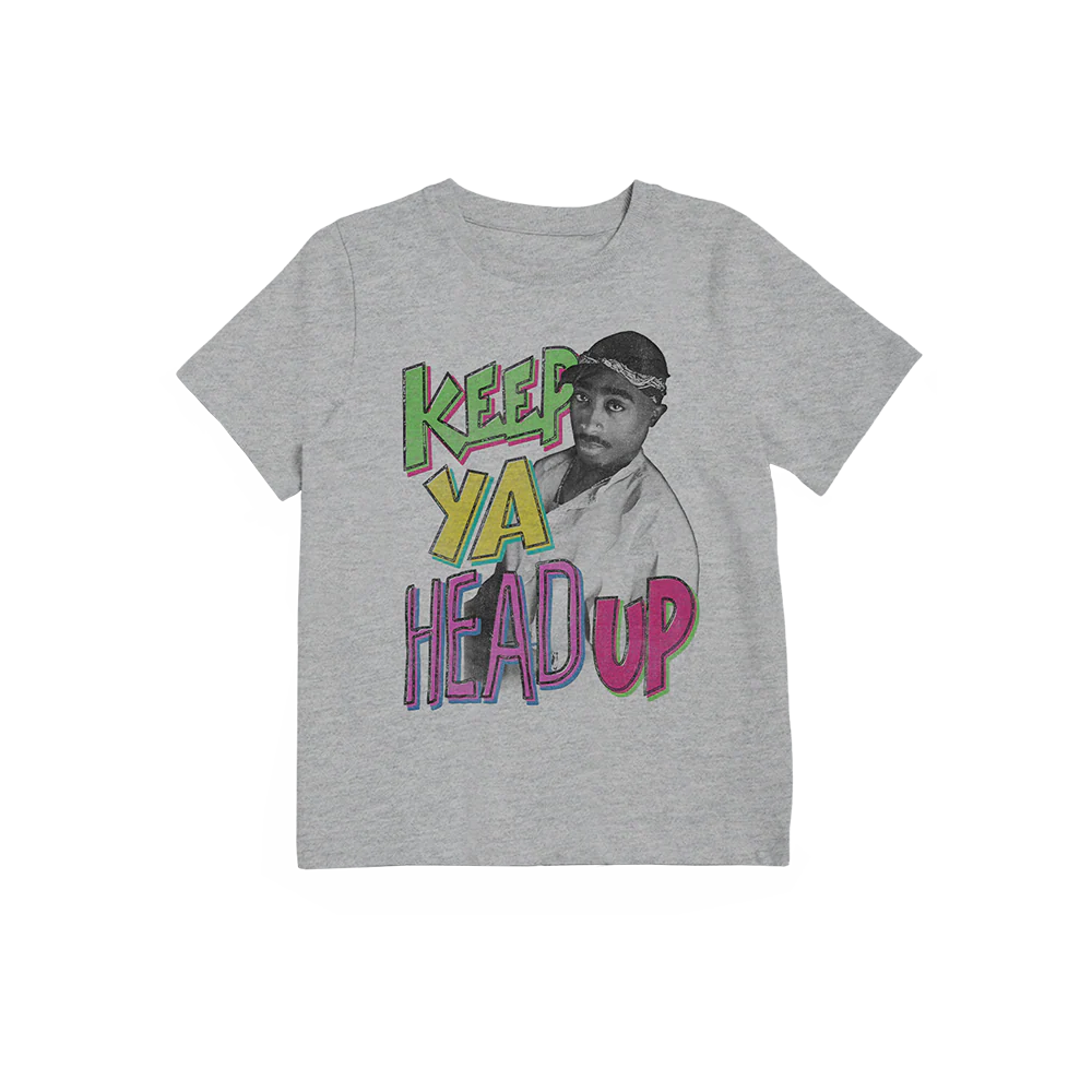Keep Ya Head Up Grey Youth T-Shirt