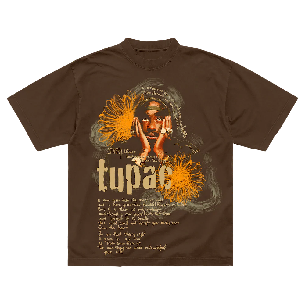 Sunflowers Brown T-Shirt
