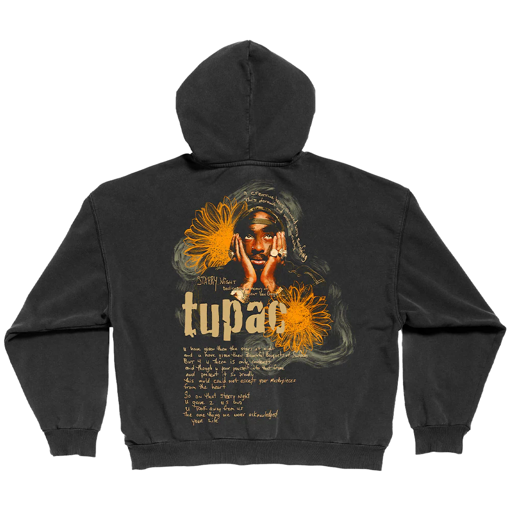 Sunflowers Vintage Wash Zip Hoodie - Image 2
