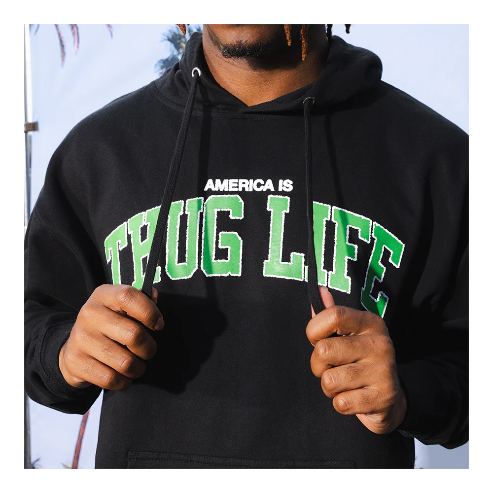 Thug Life Black Hoodie - Image 4