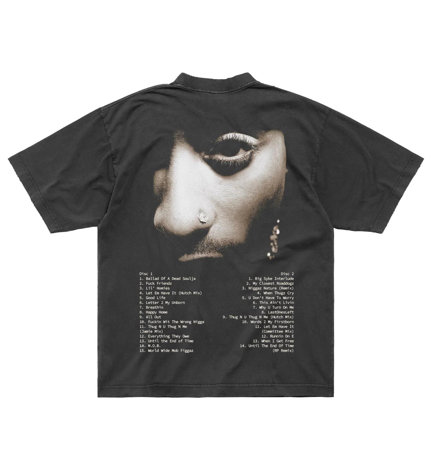 World Wide Washed Black T-Shirt - Image 2